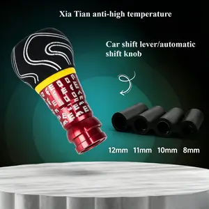 Car Automatic Transmission Gear Shift Knob, Anti-Slip Design, Leatherette Material, Push-Down Type, Durable and Comfortable