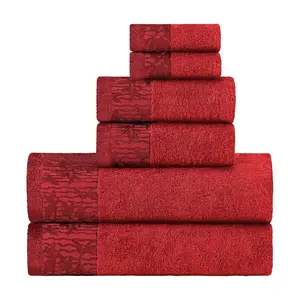Superior Wisteria 6-Piece Ultra-Soft Absorbent Cotton Towel