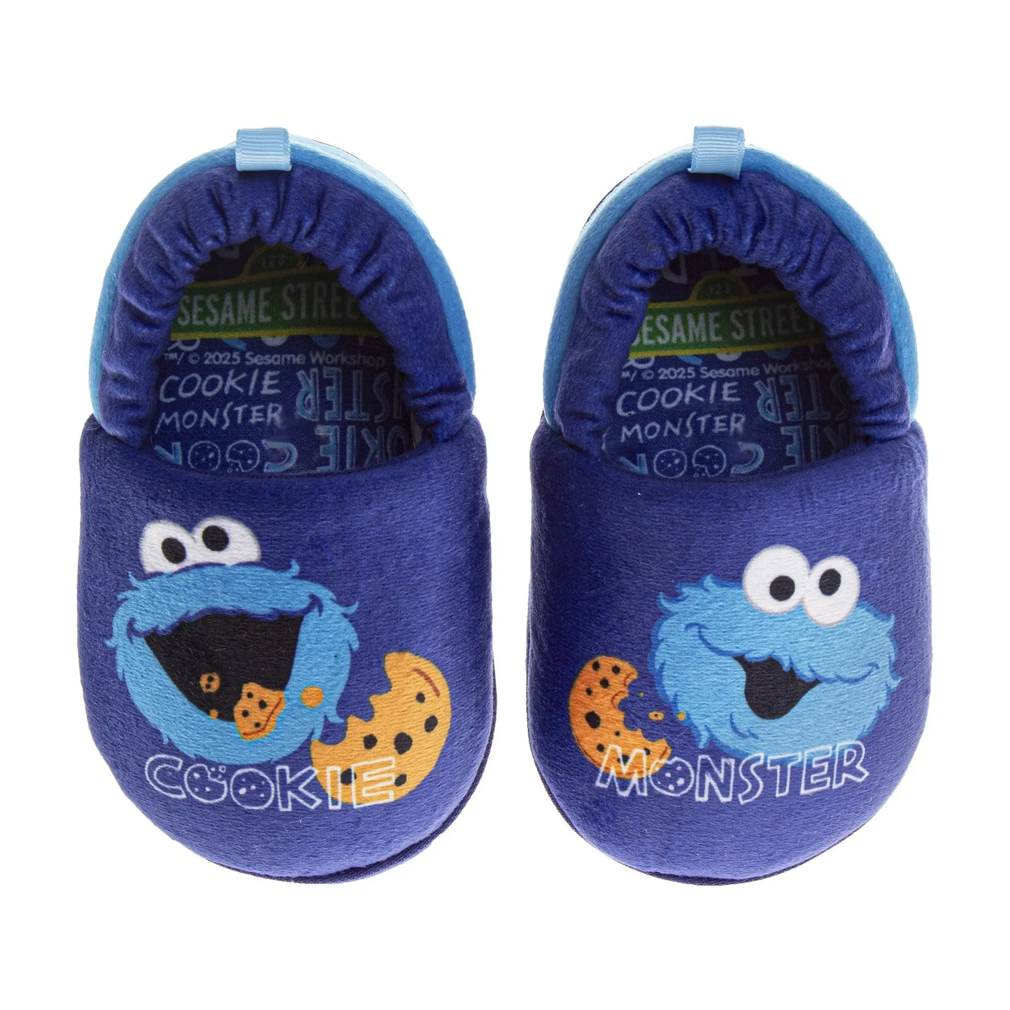 Josmo Toddler Sesame Street Abby Cadabby Slip-On Slides Slippers - 5-6 Years Kids' Cozy Plush Home Footwear, Fleece Lining, Non-Skid Sole, Easy Entry/Removal, Character Prints, Ideal for After-Bath Routines