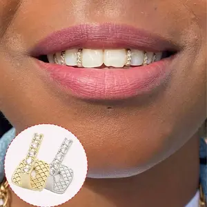 Tooth Caps Braces Hip Hop Single Teeth Grillz For Women Men Jewelry Dental Grills