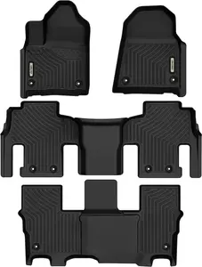 YITAMOTOR Floor Mat Fit for Jeep Wagoneer 2022 2023 2024 2025 (8 Passenger Model), TPE Custom Fit All Weather Wagoneer Floor Liners Includes 3 Rows, Black Visit the YITAMOTOR Store car  floor  mats