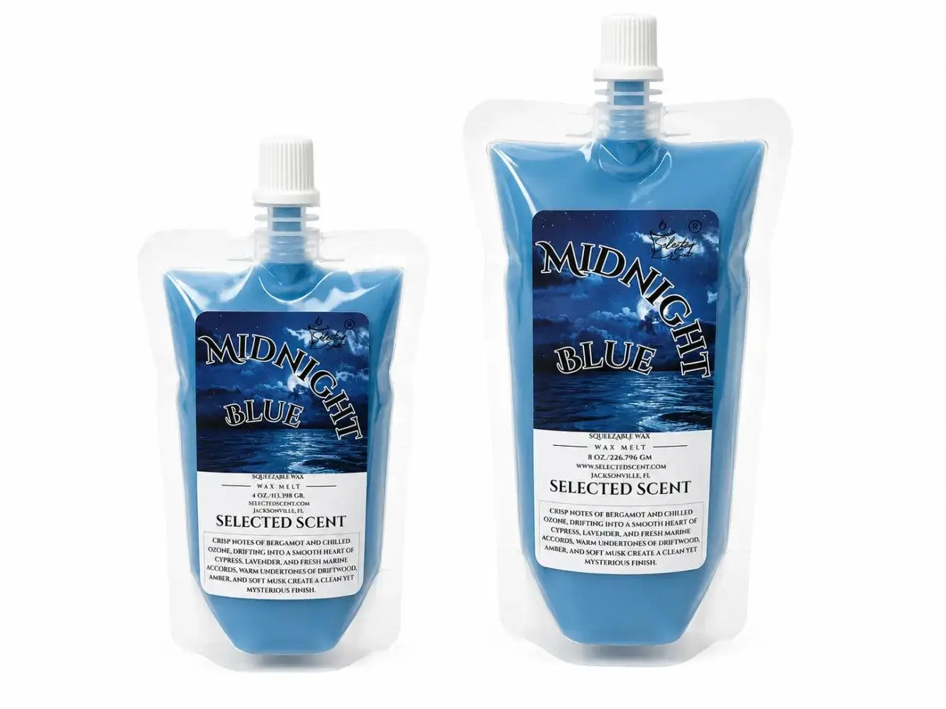 Midnight Blue Squeezable Wax Melts – Bold, Sophisticated Home Fragrance by Selected Scent
