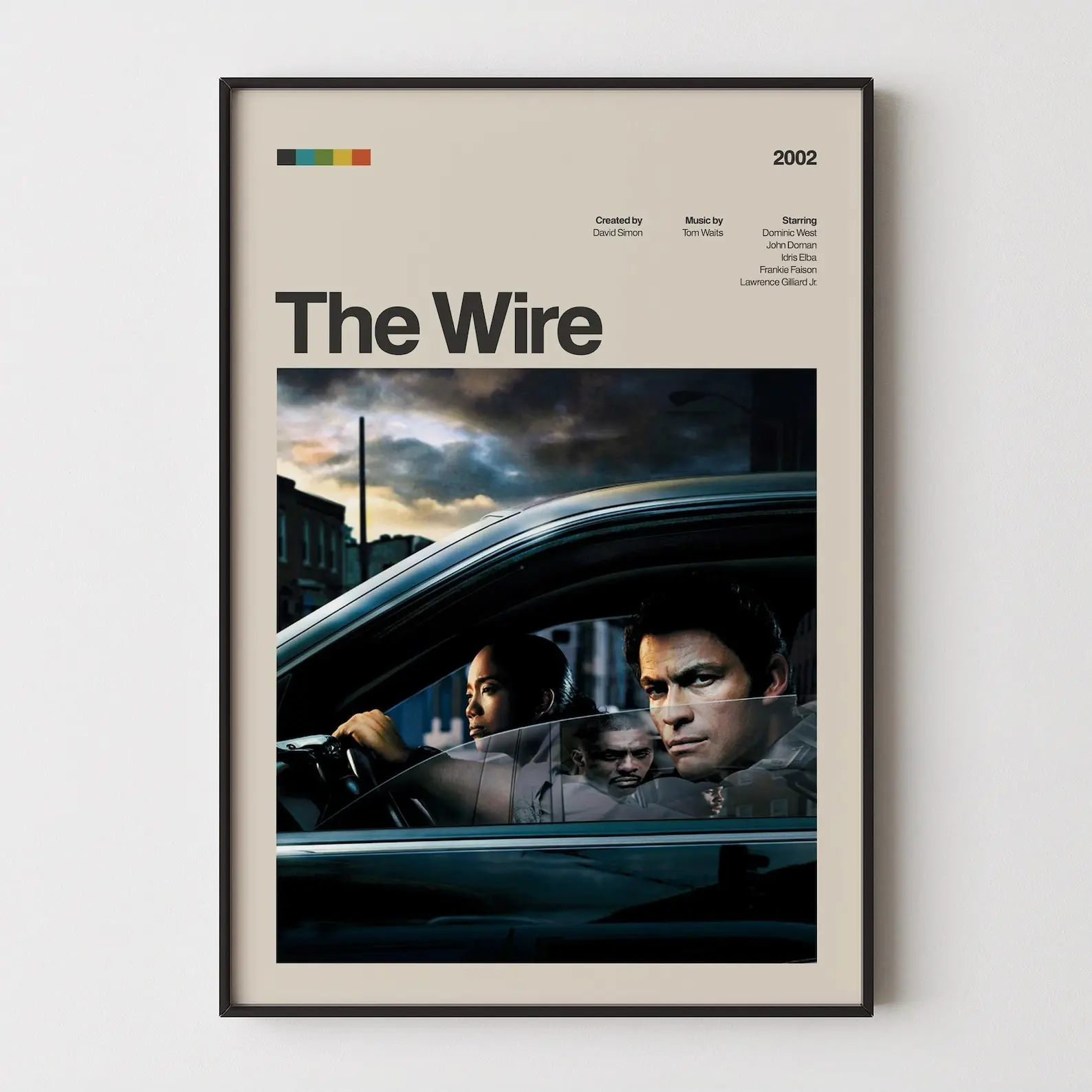 The Wire TV Series Poster, The Wire Wall Art, Crime Drama Print, Iconic TV Series Decor, The Wire Poster Print