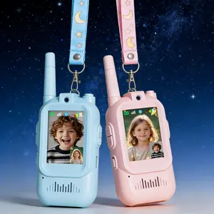 Kids Video Walkie Talkies Toys 2 Pack Long Range Communication with Camera Ideal for 3-12 Year Olds Colorful Audio for Outdoor Indoor Play Holiday Christmas Gifts