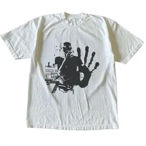 The Anonymous Handprint Graphic T-Shirt, Black White Streetwear Shirt, Gift For Woman, Gift For Men, Womenswear Top Underwear Streetwear, Trending Shirt