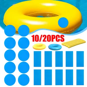 10/20PCS Self-Adhesive Swimming Pools Repair Patches PVC Outdoor Pool Repair Kit for Swim Ring Toys Inflatable Boat Accessories