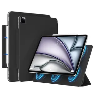 Magnetic Attachment Tablet Case, 1 Count Slim Trifold Stand Case with Auto Sleep/Wake Function, Tablet & Computer Accessories for iPad Pro 11 Inch, Tablet Holder Stand, Tablet Mount Stand