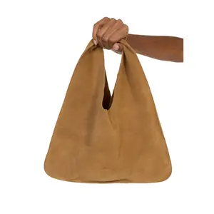 NOIRE LEATHER GOODS Brennan Triangle Bag in Camel