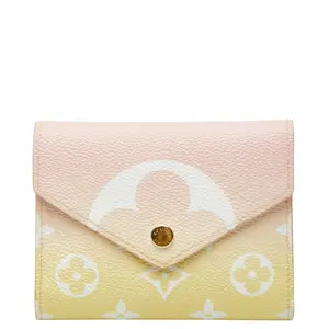 Pre-owned Louis Vuitton Canvas Small Leather Goods Monogram By The Pool Portefeuille Victorine wallet