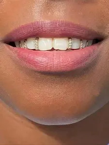 Sparkling Cubic Zirconia Tooth Jewelry, Tooth Gem, Punk Single Tooth Grillz, Street Hip-Hop Style, Perfect for Daily Wear