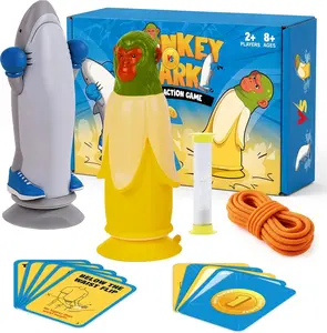 Monkey vs Shark Party Game: Fun Flip Game | Interactive Family Games for Kids and Adults | Fast-Paced Action Party Games for Game Nights, Gatherings