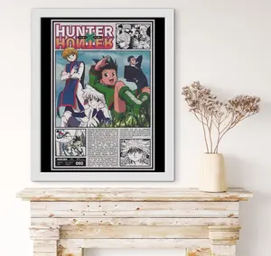 [No Frame] Hunter x Hunter Vintage Manga Poster Print Retro Anime Wall Art
