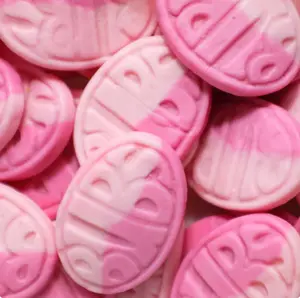 Bubs wild strawberry pomegranate oval Swedish candy 1/2 Ib