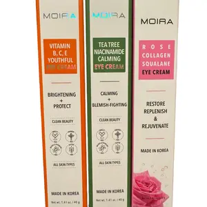 MOIRA EYE CREAM-Vitamin B,C,E Youthful Eye cream Brightening*Protect/Teatree Niacinamide Calming Eye Cream Calming +Blemish Fighting/Rose Collagen Squalane Eyecream Restore +Replenish &Rejuvenate-KOREAN SKINCARE-Clean Beauty
