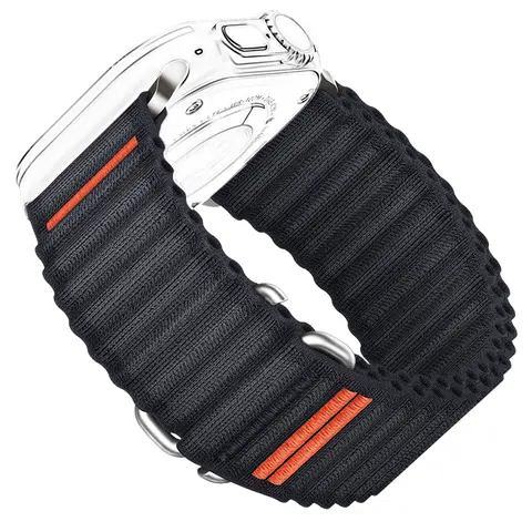 Suitisbest Stretchy Nylon Loop Adjustable Sport Band with S-Hook, 49mm/46mm/45mm/44mm/42mm Wearable Accessories for Men & Women, Compatible with 49mm Ultra/Ultra SE & Series 10-1 Smartwatches (Smartwatch Accessories)