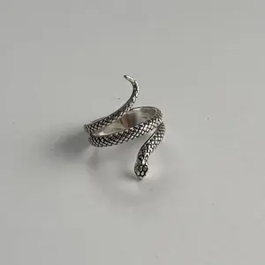Sterling Silver Snake Ring –