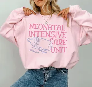NICU Nurse T-Shirts, Crewneck Sweatshirts & Pullover Hoodie, Neonatal Intensive Care Unit Sweatshirt, Nurse Jacket, Nursing Graduate Gift, Swaddle Specialist, NICU RN Cotton Fabric SFRG