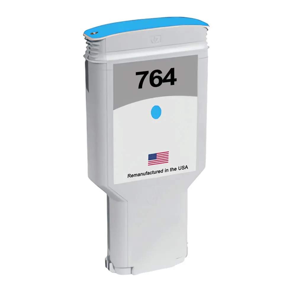 Remanufactured for HP 764 300ml (C1Q13A) Cyan Ink Cartridge