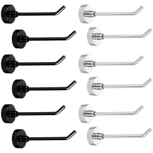 6pcs Magnetic Hooks, 1.7lb 3 Inch Long Heavy Duty Neodymium Iron Boron Cruise Hooks Magnetic Hangers Set for Cruise Ship Garage Kitchen Refrigerator, U Shaped Hook