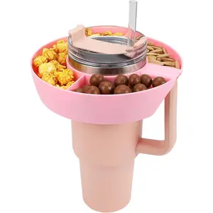 Snack Bowl for Stanley Cup, Reusable Snack Ring Compatible with Stanley Quencher H2.0 30OZ / 40OZ Tumbler with Handle, Stanley Cup Accessories, Snack Bowl