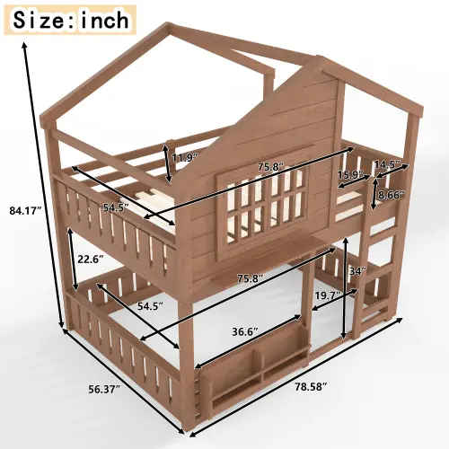 Natural + Partice Board+MDF+Pine Wood + Full