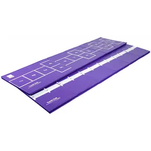 Tumbl Trak Hopscotch Mat, with Hopscotch Squares on One Side and Numbered Line on the Other, 3-Feet Width x 12-Feet Length x 1-3/8-Inch Height
