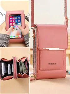 Portable Phone Bag, Crossbody Shoulder Purses, Multi Compartment Wallet, Water-Resistant Material, Slim Design, for Daily Use, Secure Storage, Credit Card Holder, Travel Companion, Lightweight