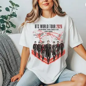 World Tour 2026 T-Shirt - Unisex Cotton Tee - K-Pop Fan Graphic Gift, Retro Music Fan Gift, Unisex Shirt, Gift For Fan CG0