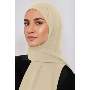 Premium Chiffon Hijab - Sand