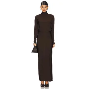 EAVES Shir Dress in Brown