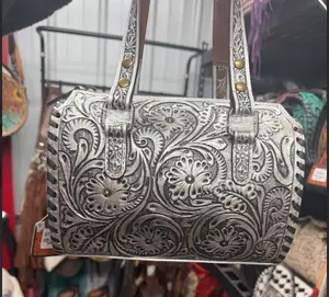 * New Arrivals! * SMALL genuine hand tooled speedy bag- see options below!