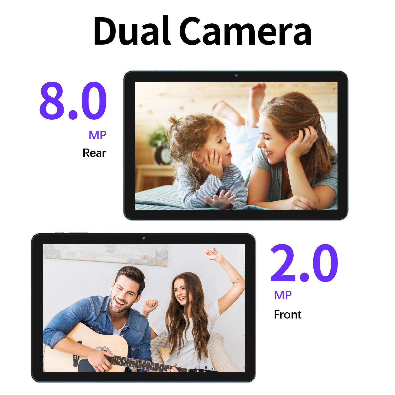 [Spring Glow Up] PRITOM 2026 Android 15 Tablet 12GB(4+8)RAM 64GB ROM With Bluetooth Audio Dual Cameras 2-in-1 Detachable Keyboard Set 10.1-inch Screen Perfect Valentine’s Gift & Back-to-School Gift