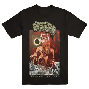 SANGUISUGABOGG "PERM FKD" T-Shirt;Extreme Metal Band Shirt, Bold Graphic Tee;Dark Art Design, Music Festival Essential;Alternative Streetwear, Concert Ready Look