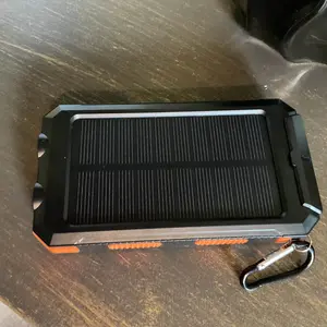 Product Review of 10000mAh Portable Solar Power Bank, Dual USB Output Port Waterproof Power Bank with LED Light, Solar Phone Charger Compatible with iPhone & Android #TOP PICKS from S**1