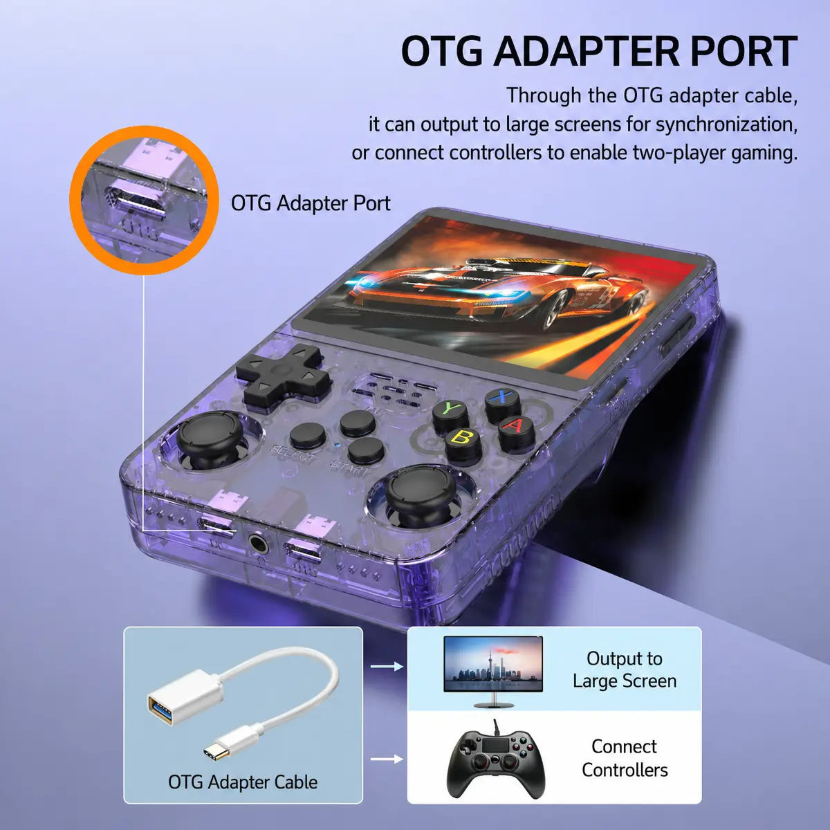 R36S Retro Handheld Console, Mini Portable Game Player with 3.5" IPS Display, Long Battery Life, Nostalgic Gaming Gift for Gamers