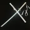DKD LED Anime Samurai Katana Sword 40” Light Up Color Changing Toy with 10 Modes, Shirayuki Style Sword Prop Includes Sageo Belt & Display Stand, Cool Holiday Gift for Teens Anime Fans Perfect Easter Gift