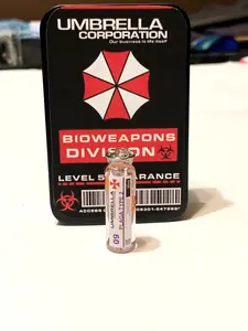Resident Evil 4 Plaga Type-2 Parasite Vial - 1.5in Mini Replica - Metal Storage Tin Included