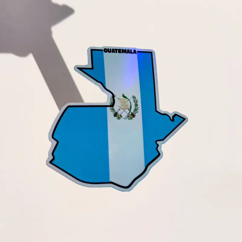 Guatemala Mapa Holographic Sticker