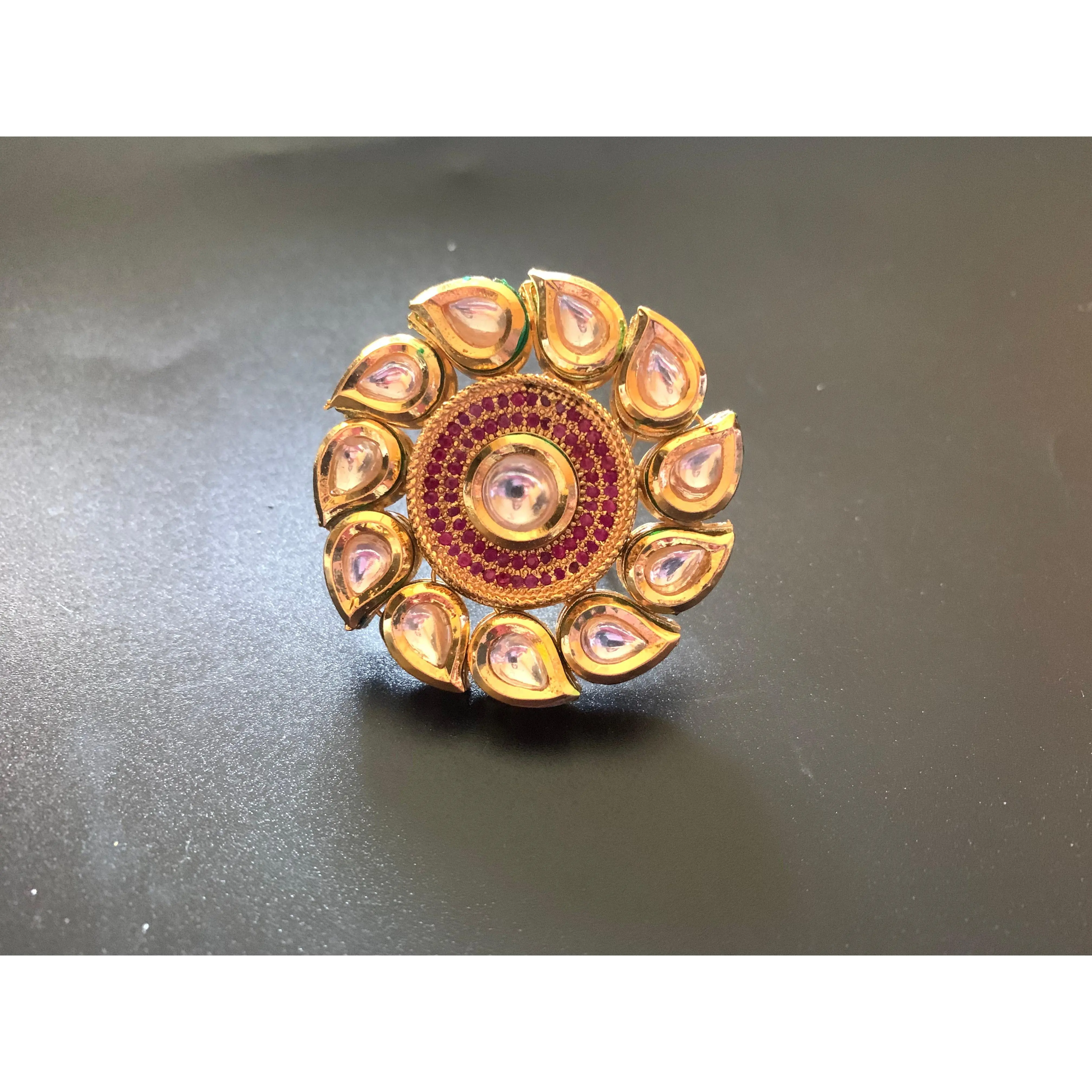 DJR119 Kundan statement ring ( READY TO SHIP )