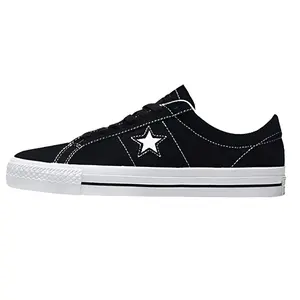 Converse One Star Pro Skate Series Durable Low-Top Canvas Shoes Unisex Black White