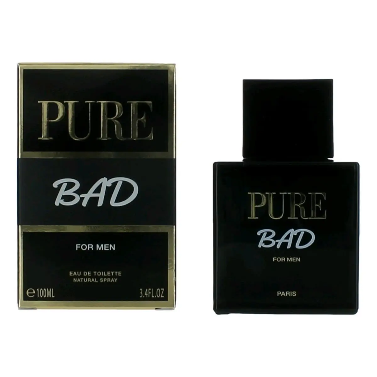212 MAIN Karen Low Pure Bad Eau De Toilette Spray - Men's Genuine 3.4 fl oz Fragrance, EDC
