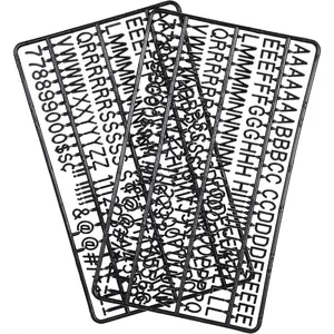 Inch Letters for Felt Letter Boards, 300 Pieces, Including Characters, Numbers & Symbols for Changeable Plastic Message Boards (Black)