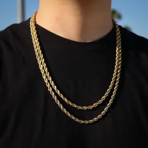 5mm Rope Chain - Gold