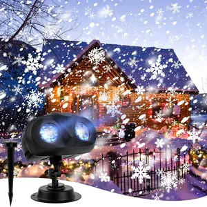 Snowflake Projector Light, Outdoor Waterproof LED Projector Light with Remote Control, Decorative Light for Party, Wedding and Patio