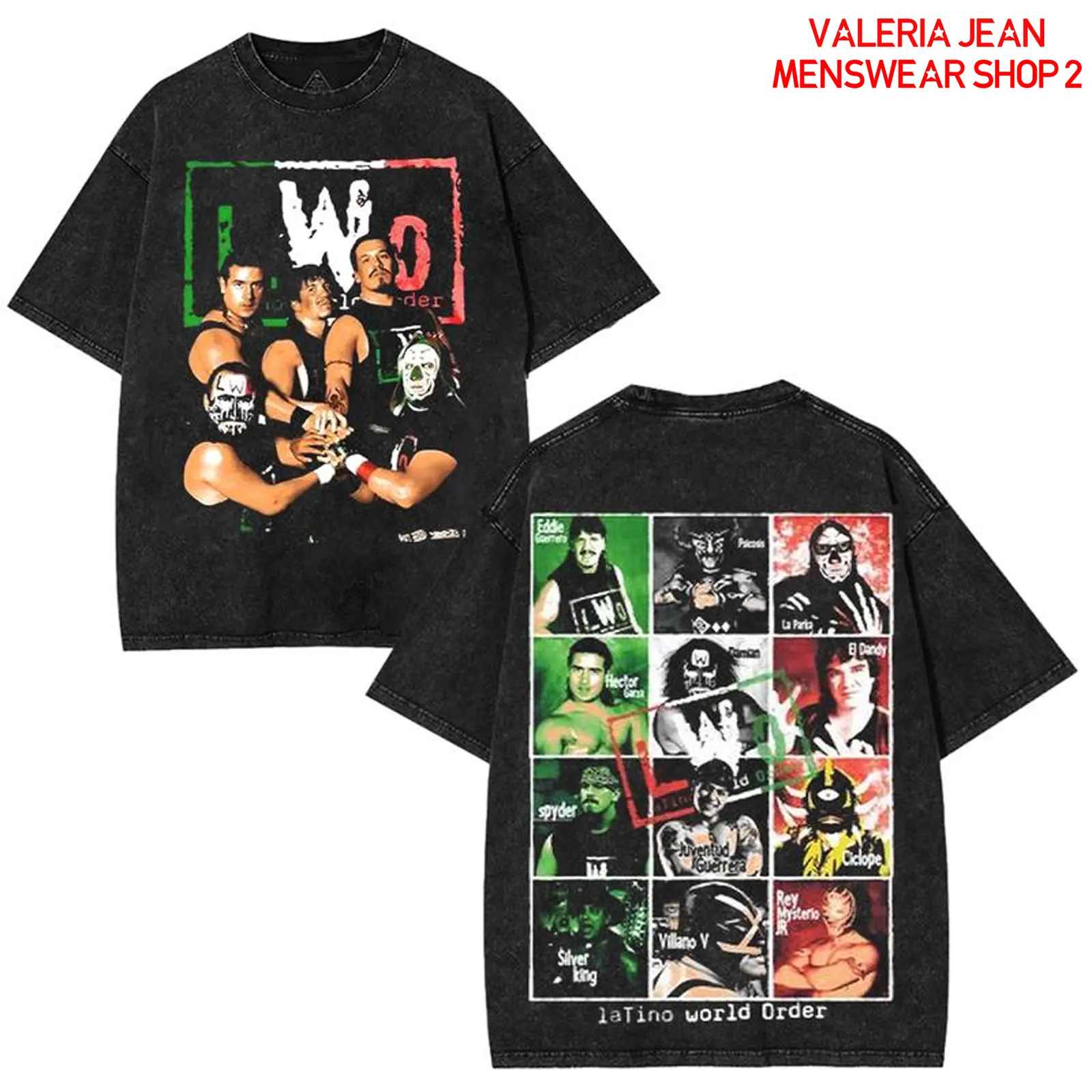 Limited Edition Vintage 90s LWO Graphic T-shirt, WWE Shirt, Streetwear for WWE Fans, Full Size, Full Color, Men's Oversized 100% Premium Cotton T-Shirt