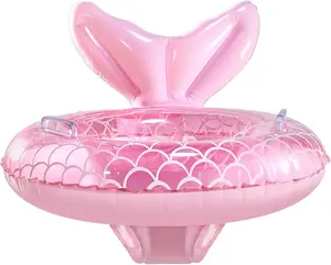 Baby Pool Float, Mermaid Baby Swimming Float, Toddler Swim Trainer, Inflatable Pool Floats for Toddlers, Water Toys, Infant Swim Floats, Toddler Floaties, Kids Beach Toys Summer Essentials