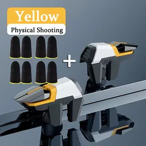 PUBG Mobile Game Controller, 6-Finger Touch, Super Positioning, Detection Function, Finger Cover, Shooting Assistance, Smooth Gaming Experience, No Battery, Non-Electronic, Gaming Accessories