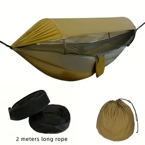 Nylon mosquito-proof and sun-proof camping hammock, portable and easy to build, outdoor hiking multi-functional hanging chair