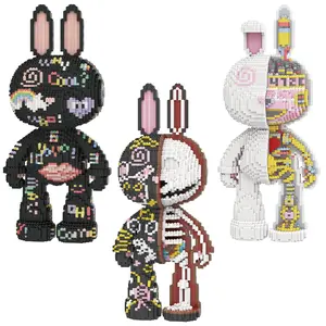 Bunny Building Blocks Set (6k+Pcs) 3D Micro Building Block Model, Urban Art Collectible & Unique Display Gift for Adults & Teens | YaoYaoPlay