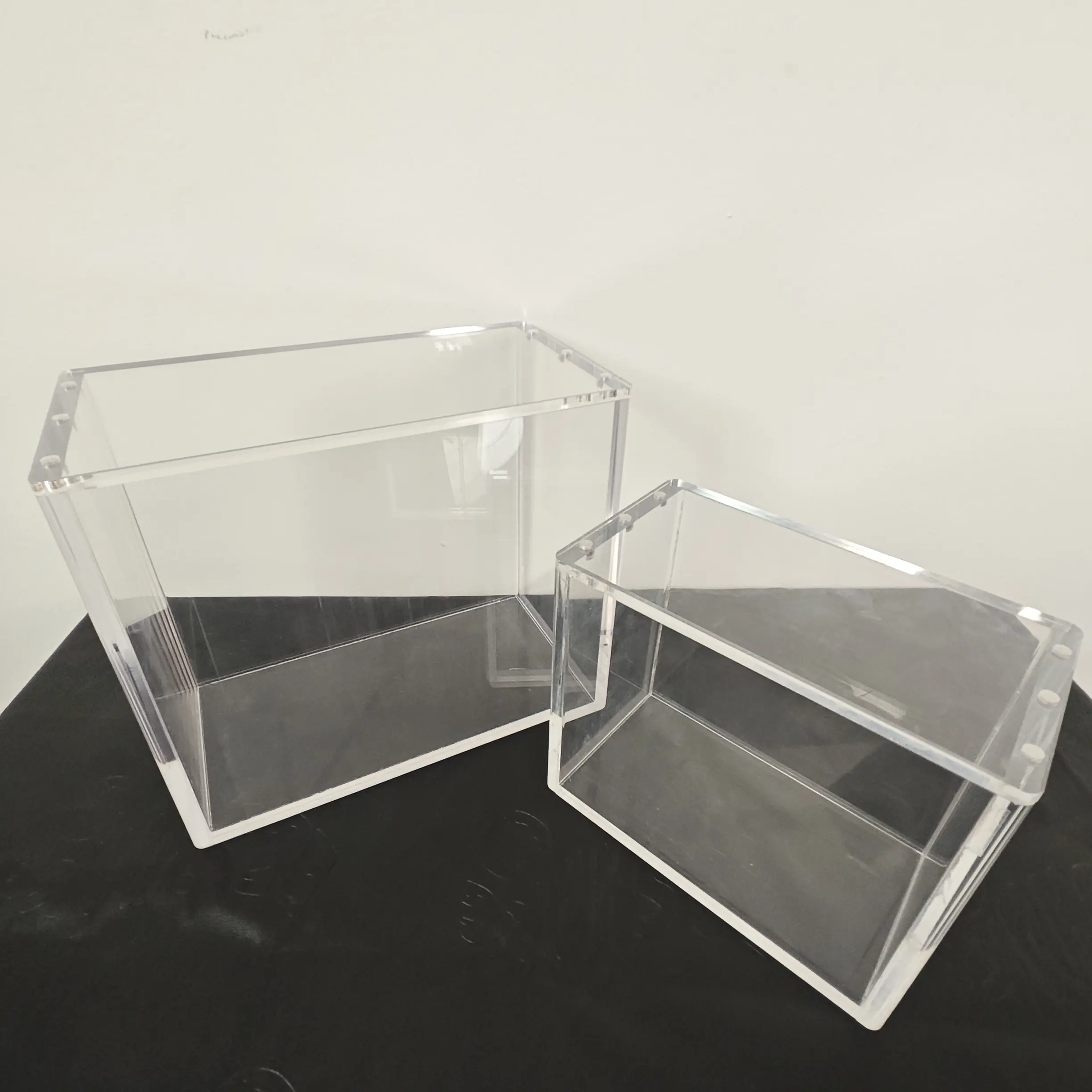 Clear Acrylic Display Case for PKMN ETB & Booster Box Display – 8MM+5MM Thick Magnetic Lid, UV & Scratch Resistant | Stackable Dust-Resistant Holder for Pokémon TCG Cards & Collectibles (Box Not Included)